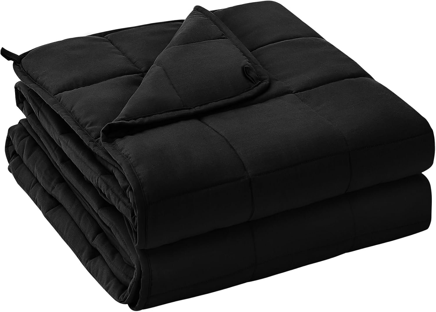 yescool Weighted Blanket for Adults (25 lbs, 60″ x 80″, Black) Cooling Heavy Blanket for Sleeping Perfect for 240-260 lbs, Queen Size Breathable Blanket with Premium Glass Bead, Machine Washable