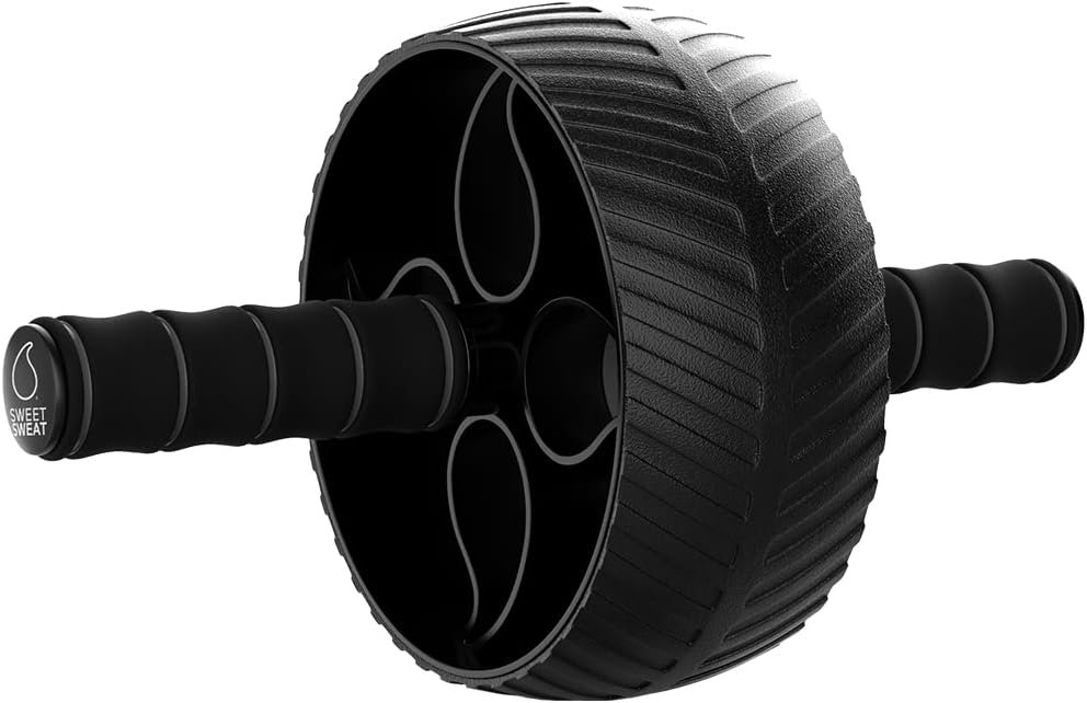 Sports Research Ab Wheel Roller with Knee Pad | Sturdy 3″ Wheel for Core Workouts in The Gym or at Home