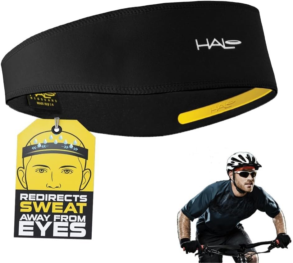 Halo Headband Halo II, 2 inch Wide Sweatband Pullover Running Headband for Men and Women, No Slip with Moisture Wicking Dryline Fabric and Sweat Channeling Technology | No-Slip, Moisture-Wicking, Sweat Diverting
