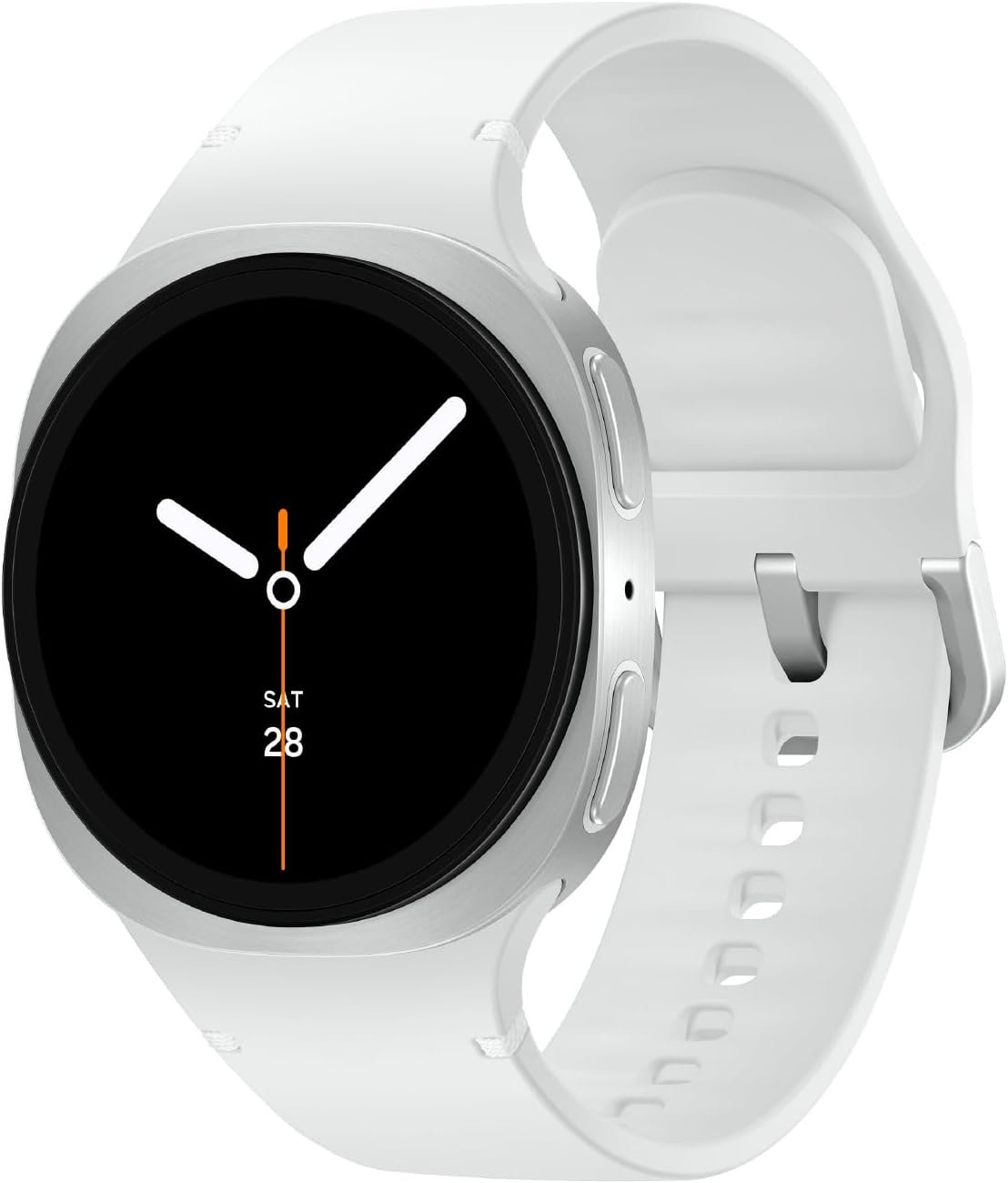 Samsung Galaxy Watch 8 (2025), Silver, 40mm, Bluetooth Smartwatch | Cushion Design, GPS Fitness Tracker, Sleep and Running Coach, Energy Score, Heart Rate Tracking [US Version, 2 Yr Warranty]