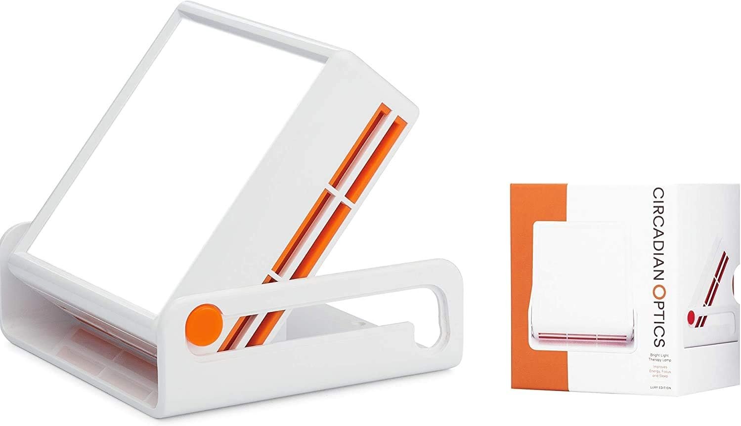 Circadian Optics Luxy 10,000 Lux Light Therapy Lamp | Seen On Shark Tank | Sun Lamp For Seasonal Blues | Ultra Bright White Light Therapy | 10,000 LUX | UV-Free | Full-Spectrum | Compact & Portable