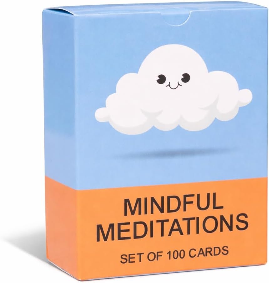 100 Mindful Meditations Cards – Mindfulness & Meditation Self‑Care Prompts | Desk & Travel Deck for Stress Relief, Focus, Motivation & Well‑Being