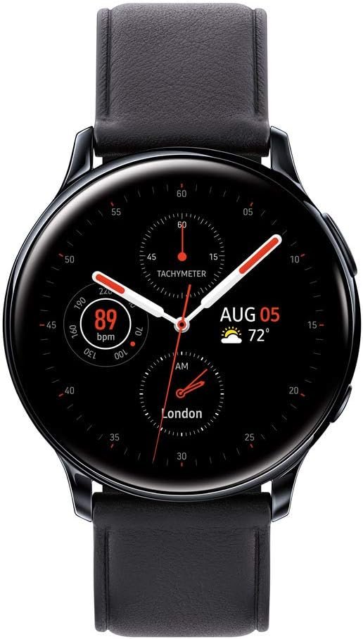 Samsung Galaxy Watch Active 2 (40mm, GPS, Bluetooth) Smart Watch with Advanced Health Monitoring, Fitness Tracking, and Long Lasting Battery, Black, SM-R830NZKCXAR (Renewed)