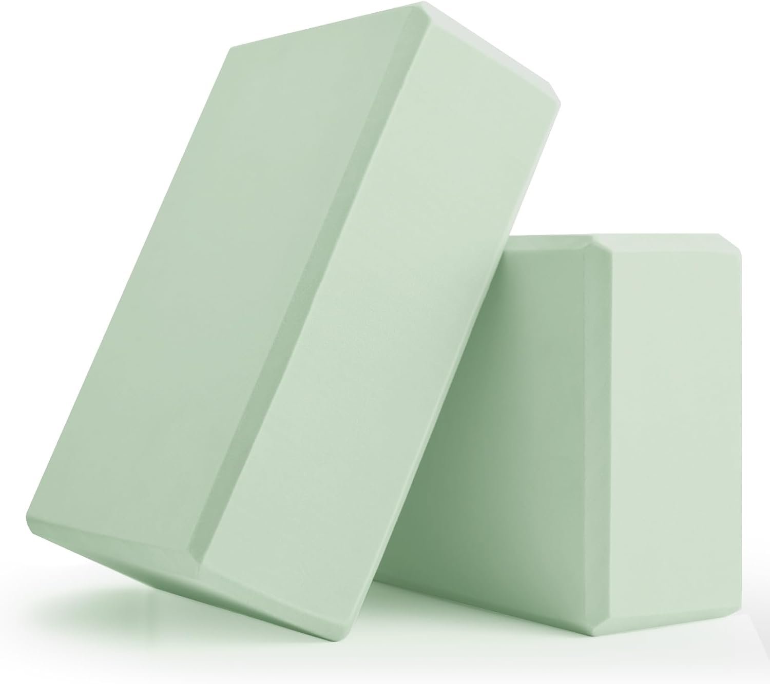 Yoga Blocks 2 Pcs, 9″x6″x3″ Yoga Brick Foam Blocks EVA Foam Block Yoga Props Accessories for Yoga Pilates Stretching and Meditation