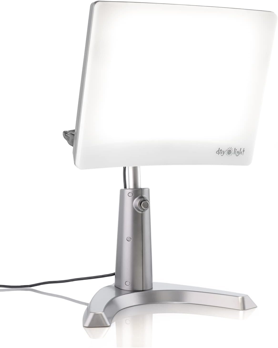 Carex Day-Light Classic Plus Sunlight Therapy Lamp – 10000 LUX Therapy Lamp at 12 Inches, LED Bright White Light with Adjustable Height and Brightness Levels for Mood, White
