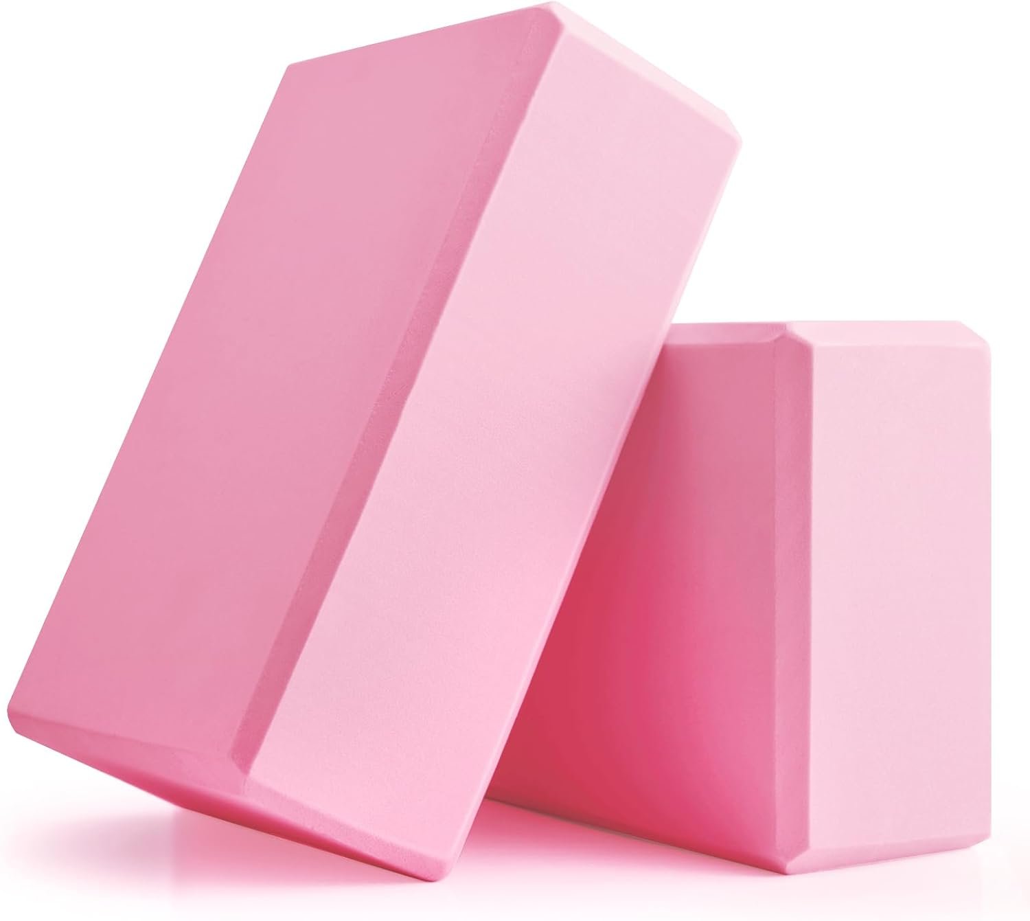 Yoga Blocks 2 Pcs, 9″x6″x3″ Yoga Brick Foam Blocks EVA Foam Block Yoga Props Accessories for Yoga Pilates Stretching and Meditation