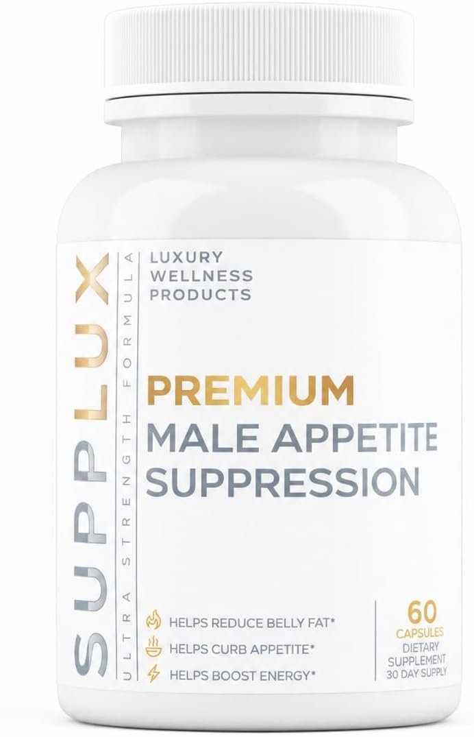 PREMIUM Male Appetite Suppressant – Weight Loss Pills, Fat Burner for Men, GLP-1 Pathway Support – Can Help Sustain Muscle While Burning Fat – Powerful Fat Burning Assistance- 60 Capusles