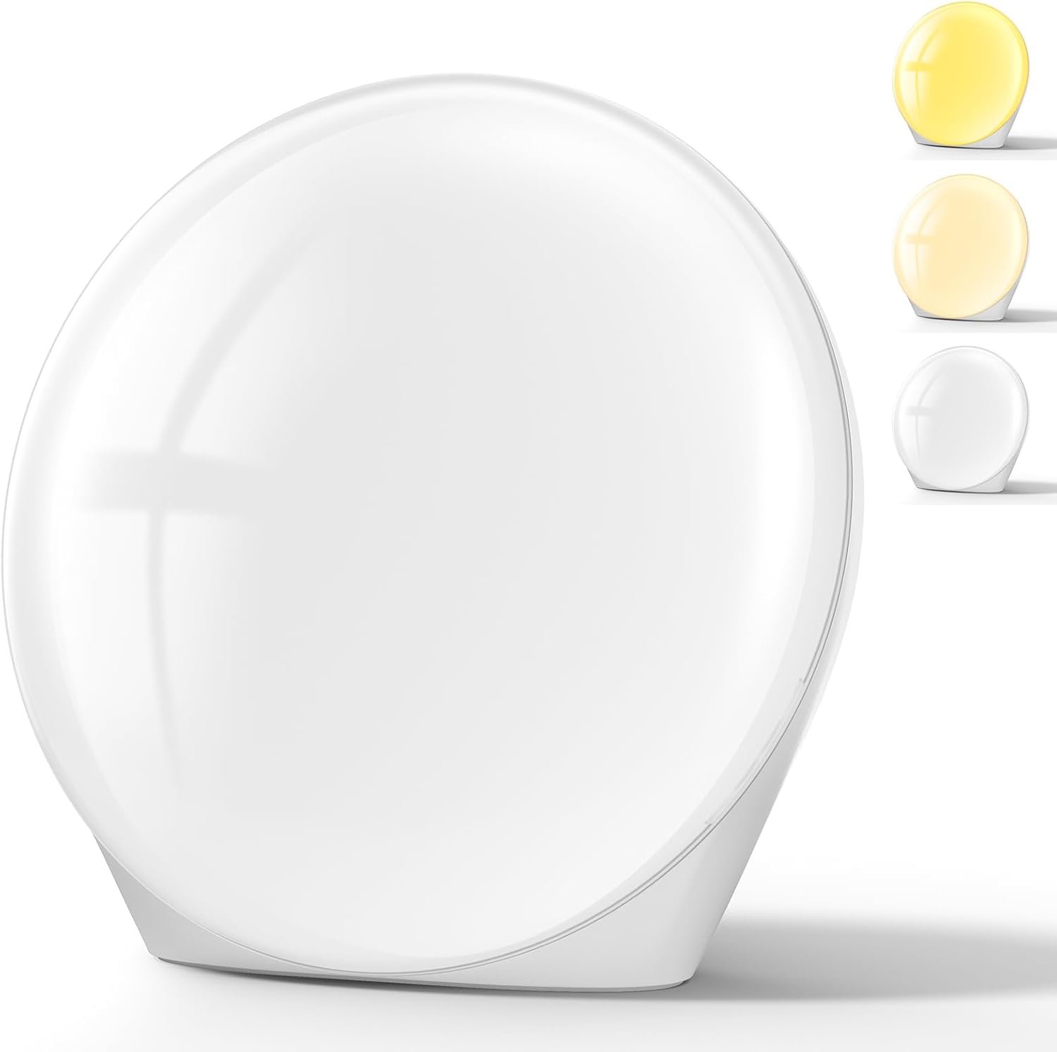 SUXIO Light Therapy Lamp – 10000 Lux Therapy Lights Lamp, 3 Timing & Mode Happy Lamp, Touch Control Sunlight Lamp with Memory Function, Portable Light Box Therapy Use As Lift Mood for Home,White