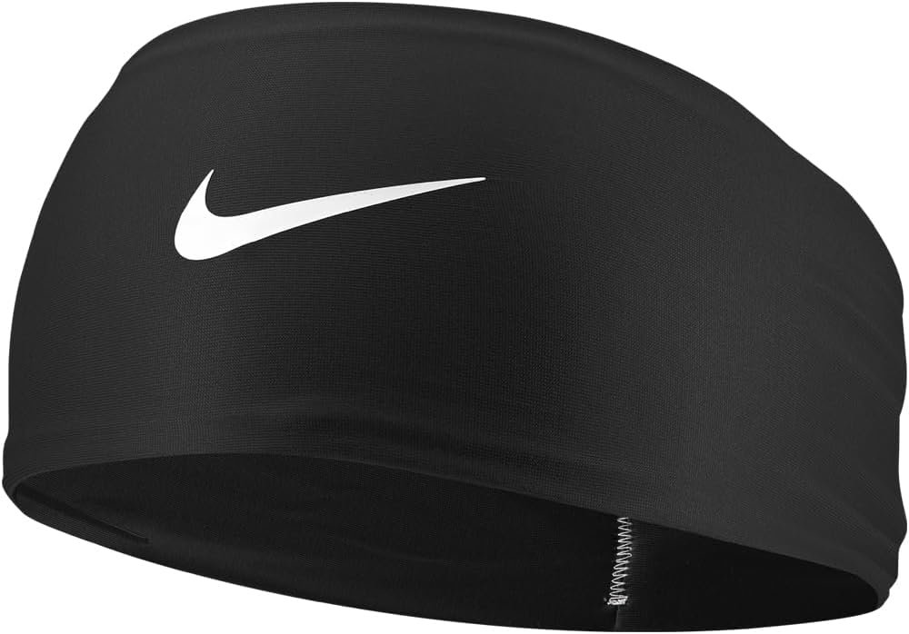 Nike Dri-Fit Head Tie 2.0 Headbands, White/Black, One Size