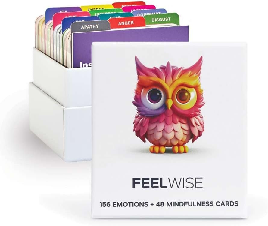 Emotional Intelligence Card Deck – Master Your Emotions with 156 Emotion Cards and 37 Micro-Mindfulness Technique Cards to Enhance Resilience and Thrive