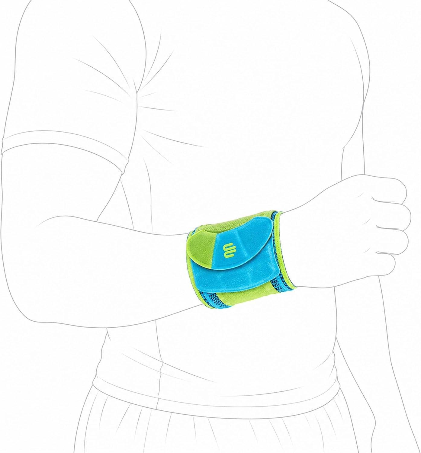 Bauerfeind Sports Wrist Strap – German Engineered Wrist Compression Support for Weightlifting, Crossfit, Tennis, Lifting – Adjustable Tightness Brace with 3D Airknit Fabric – 1 Per Box