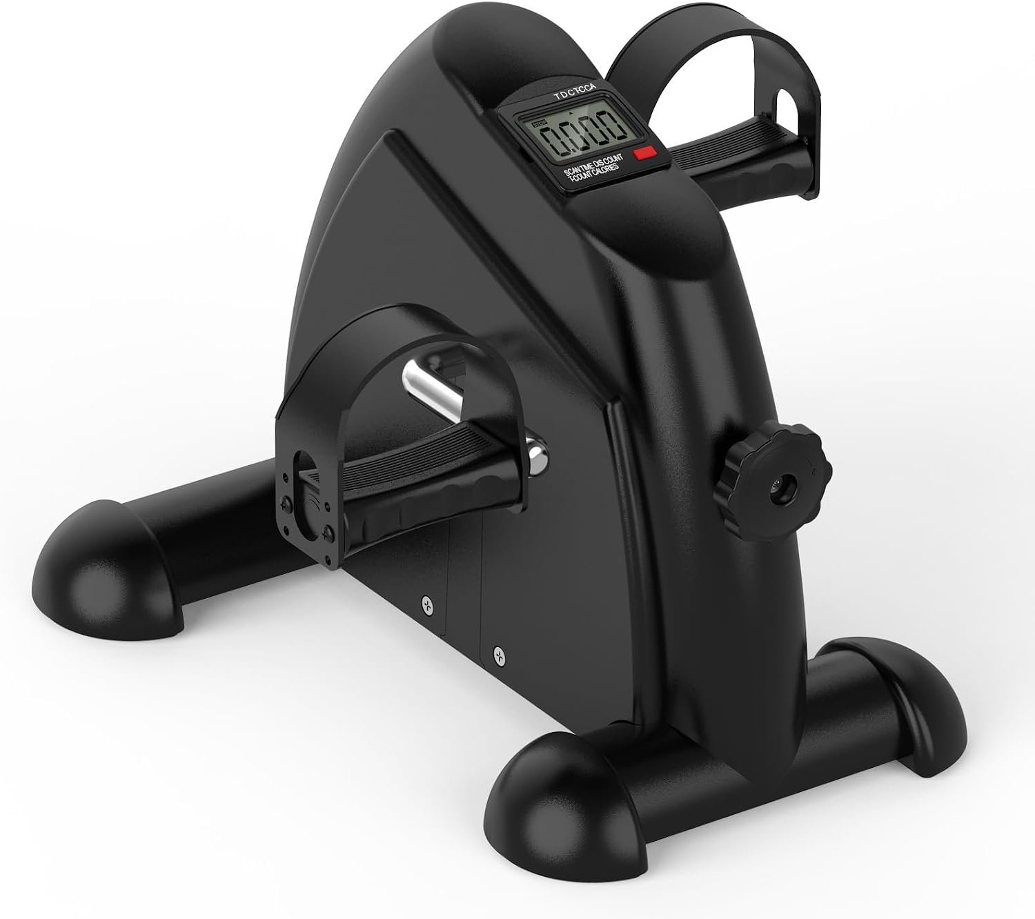 FITKS360 Under Desk Elliptical & Mini Exercise Bike – Seated Electric Leg Exerciser Under Table Oval Electric – Seniors Sit Exerciser Fully Assembled Pedal