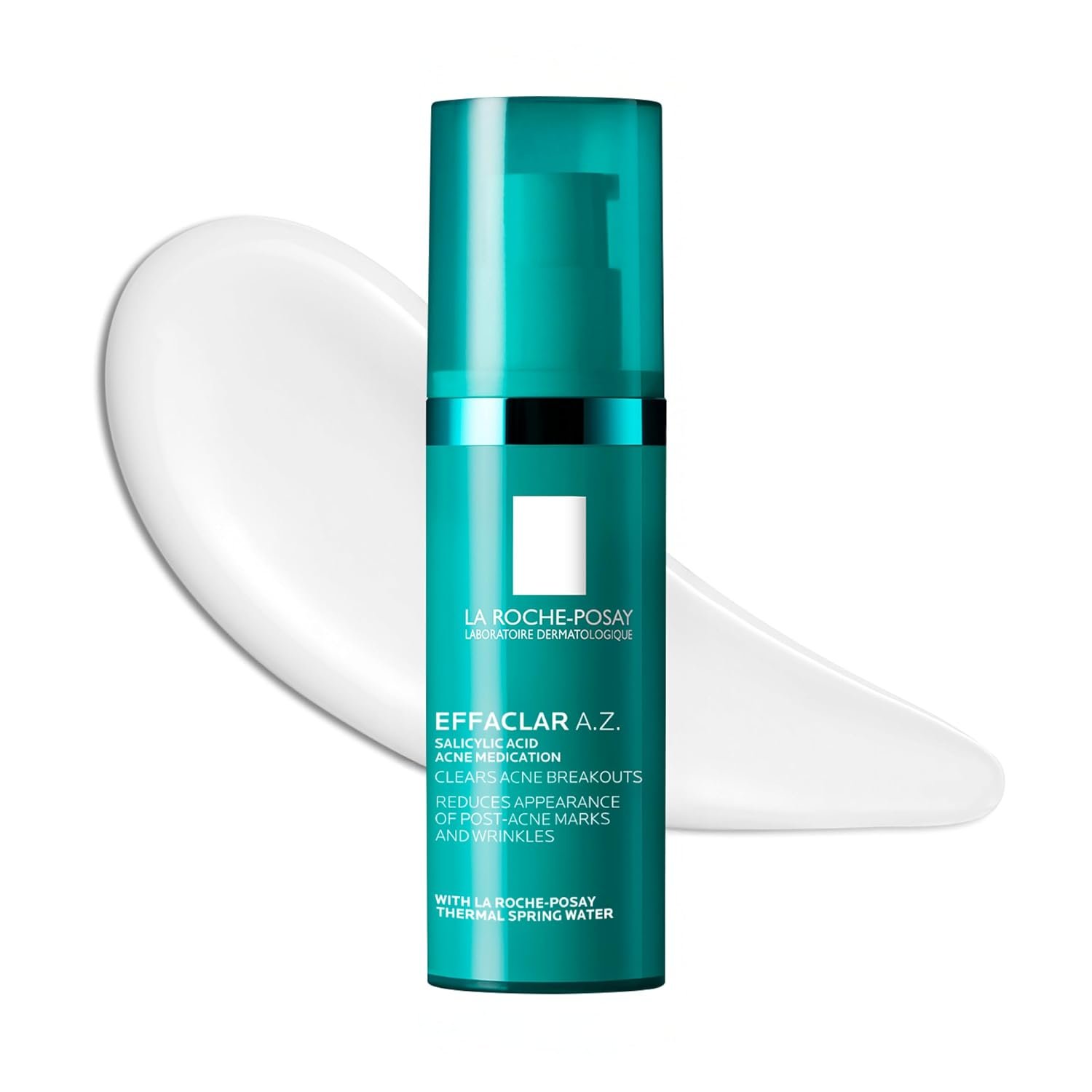 La Roche-Posay Effaclar A.Z. Acne Face Gel with Azelaic Acid, 1.35oz | Salicylic acid & hyaluronic acid medicated gel with that helps target breakouts, acne scars & visible signs of aging.