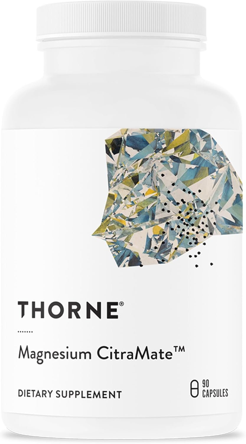 THORNE – Magnesium CitraMate – Magnesium Citrate & Malate Supplement – Supports Heart Health, Skeletal Muscles, Cardiac & Lung Function, Bone Density & More* – Third-Party Certified – 90 Servings
