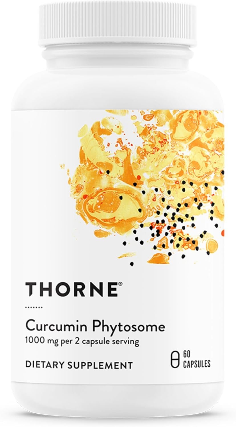 THORNE – Curcumin Phytosome 1000 mg (Meriva) – Clinically Studied, High Absorption – Supports Healthy Inflammatory Response in Joints, Muscles, GI Tract, Liver, Brain & Nerves* – 30 Servings