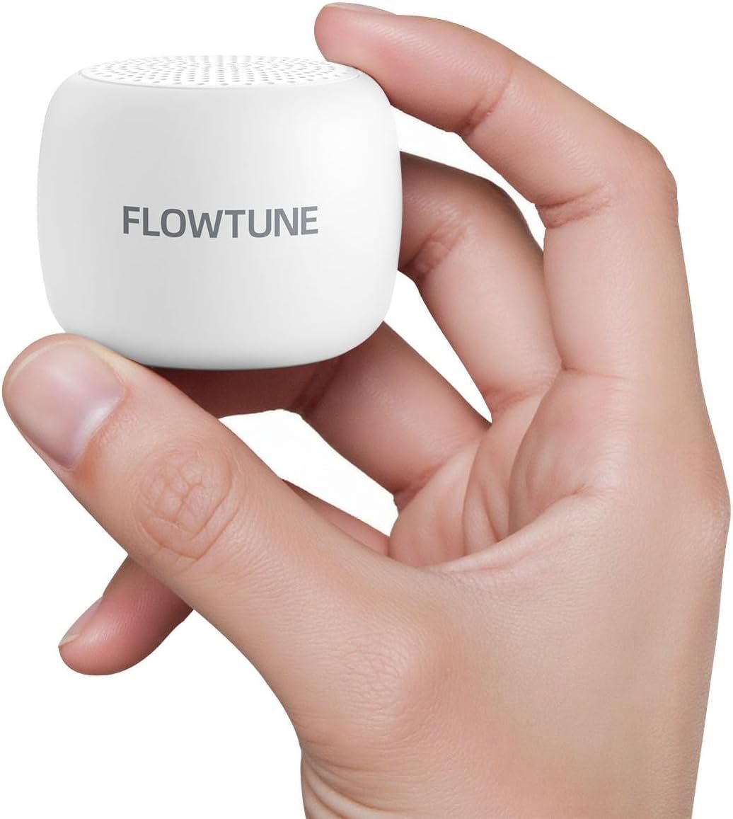 FLOWTUNE Sound Machine White Noise Machine for Baby Adults, 18 Non-looping Sounds, Timer, Memory Function, Portable Sleep Sound Therapy Gift (White)