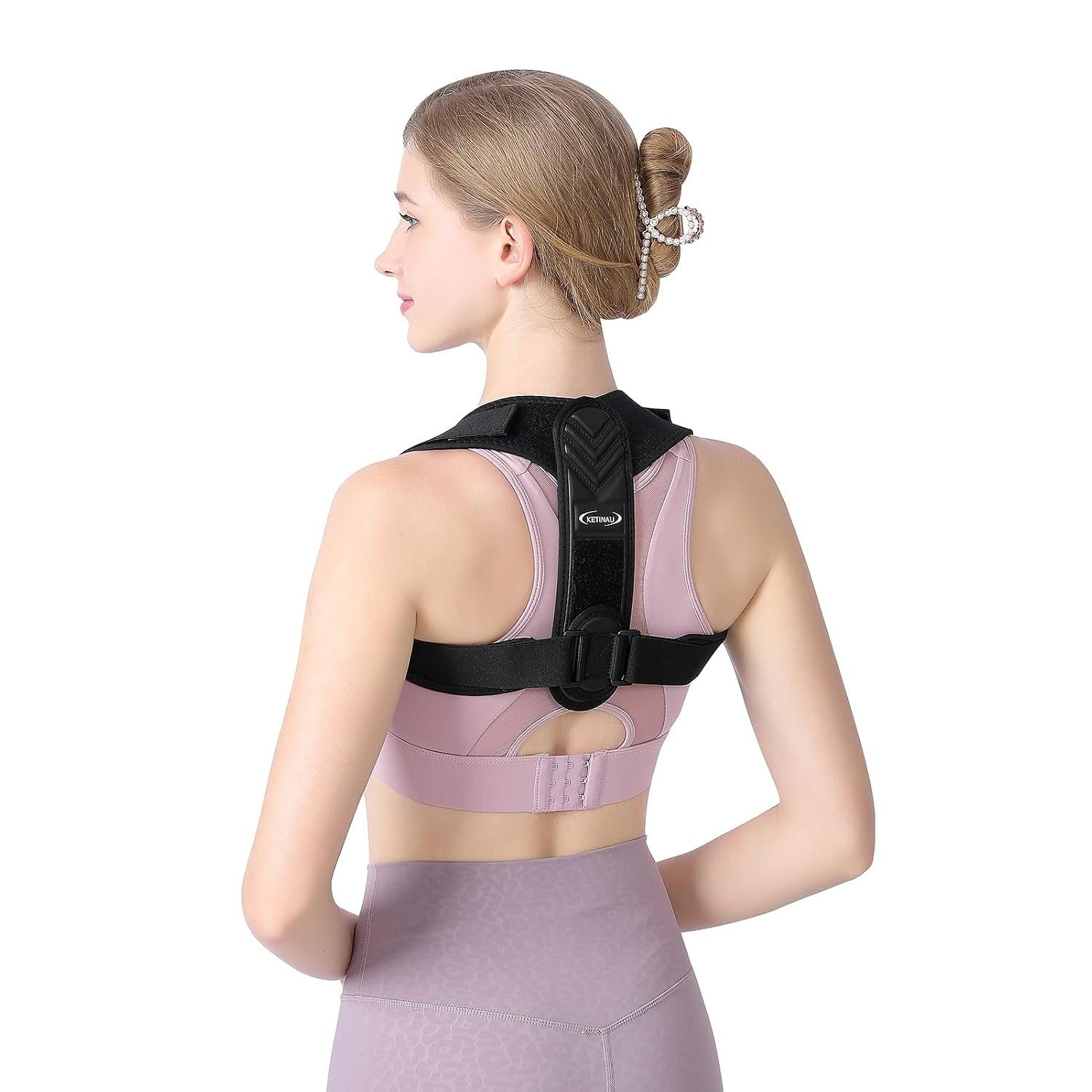 Alsoay Posture Corrector for Women and Men, Back Brace Adjustable Upper Posture Support, Back Support, Comfortable Back Straightener Support for Clavicle Support, and Providing Pain Relief from Neck
