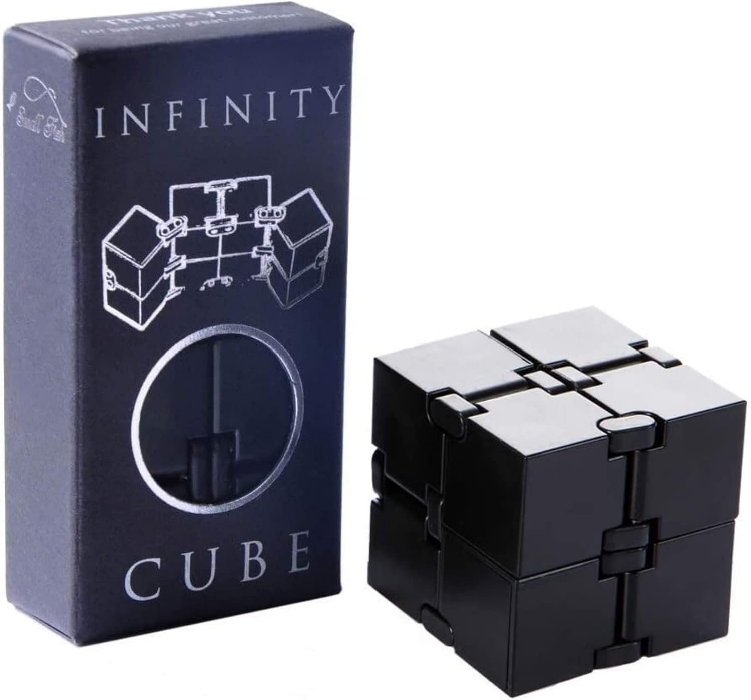 Infinity Cube Fidget Toys for Kids, Adults Anxiety Relief Items Fidget Cube | Cool Gadgets Quiet Office Desk Toys for Adults Calming, Travel Essential for Autism Teens, Dementia Gift, Stocking Stuffers