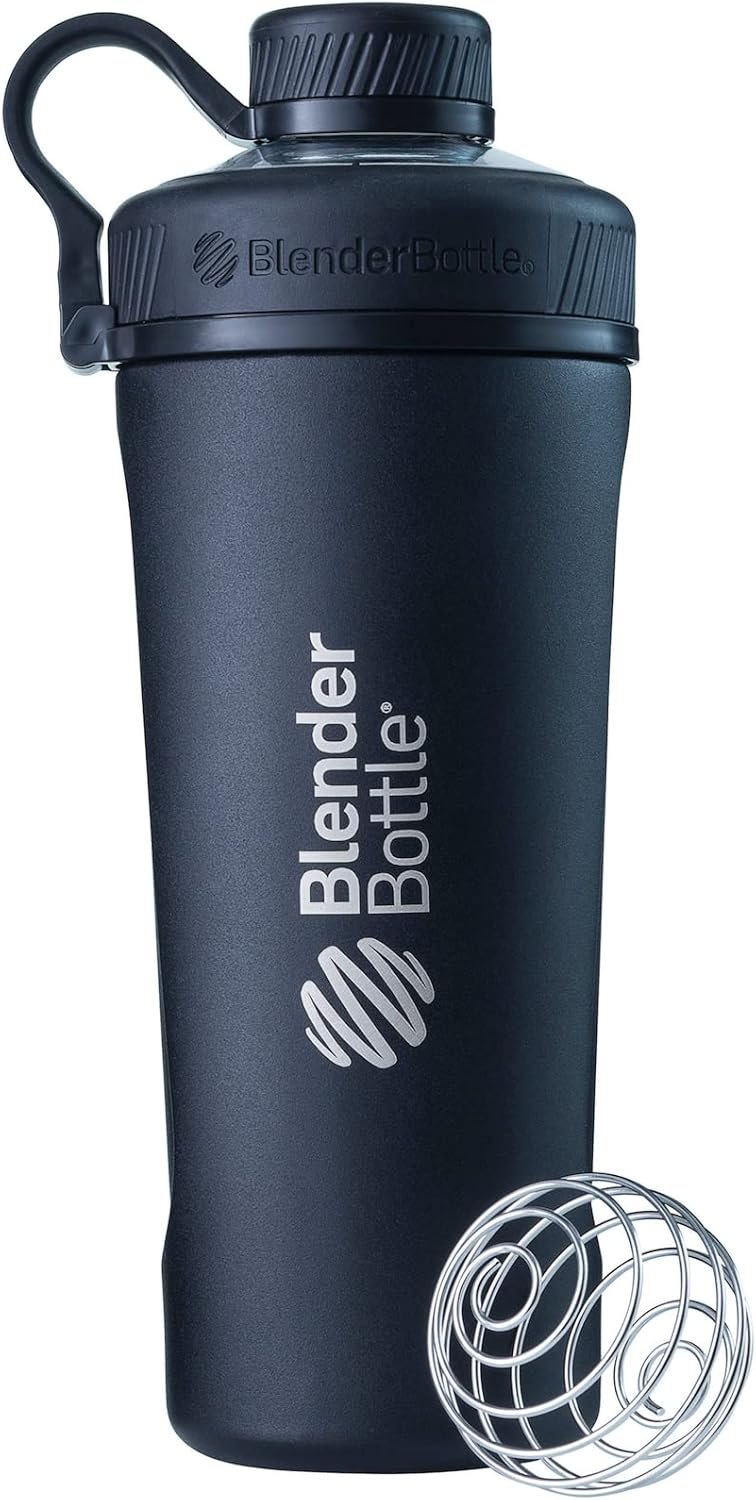 BlenderBottle Radian Stainless Steel Shaker Bottle 26 oz Black