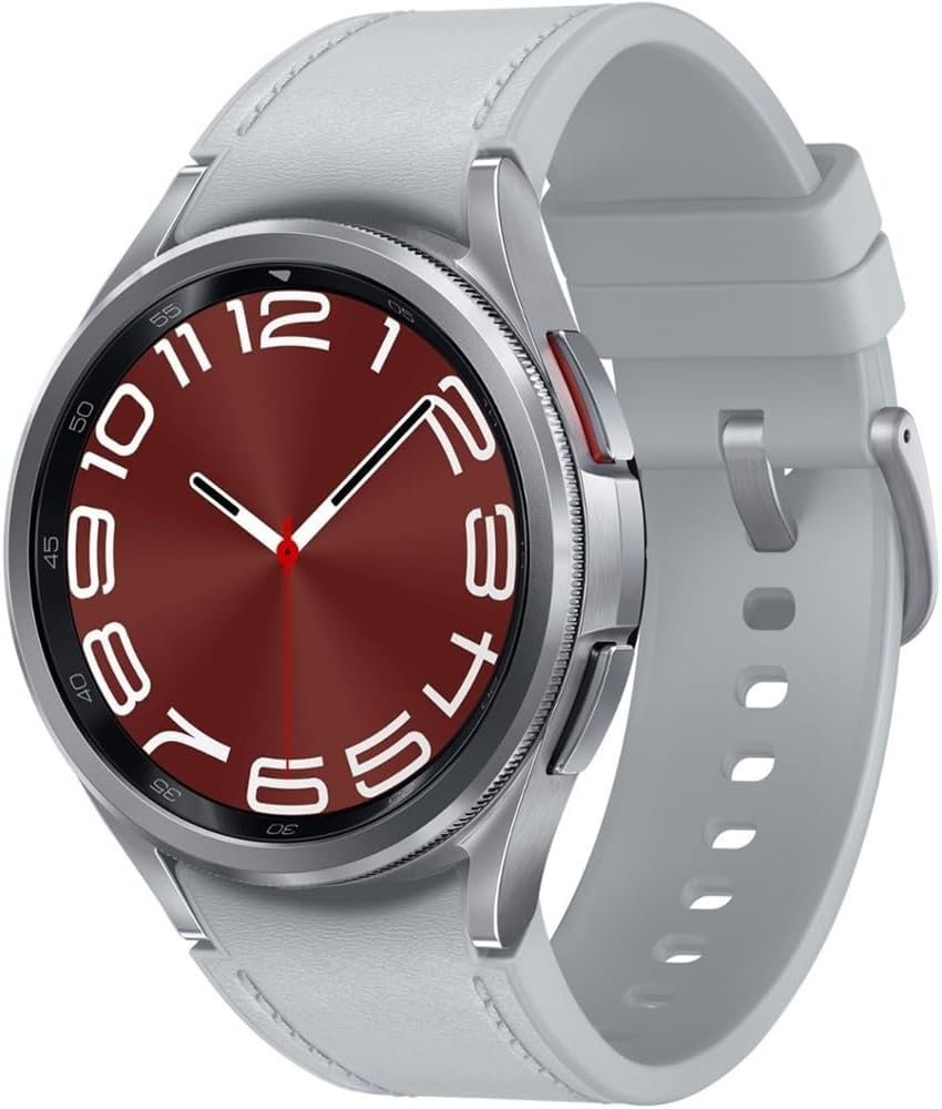 Samsung Galaxy Watch 6 Classic 43mm Smartwatch with Rotating Bezel, Fitness Tracker, Advanced Sleep Coaching, Heart Monitor – Silver (Renewed)