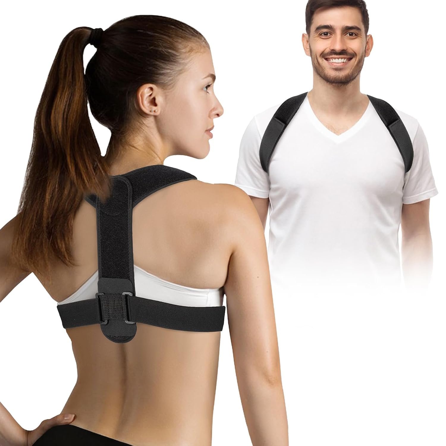 Posture Corrector for Women & Men, Breathable & Adjustable Medium