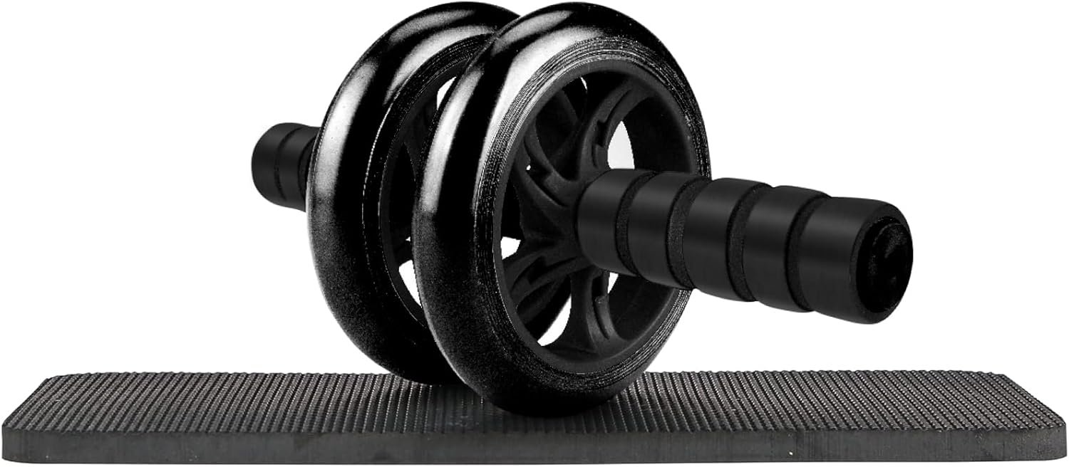 Abdominal Wheel, Ab Roller for Abdominal Exercise Machine, Abs Workout Equipment, Core Strengthening Trainer Fitness Belly Training, Entrainement maison equipement. accessories gym stuff