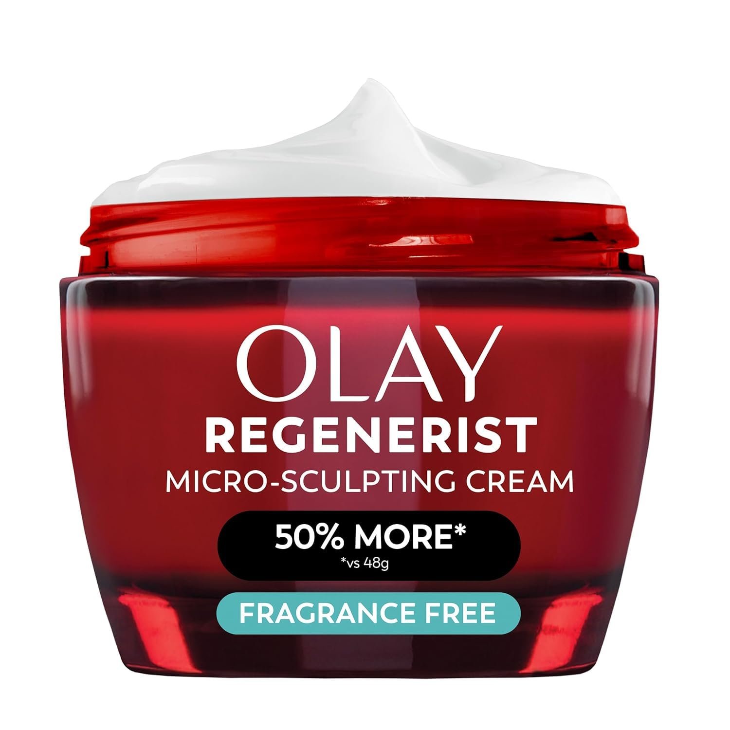Olay Face Moisturizer, Regenerist Micro-Sculpting Cream for Women, Fragrance-Free – Anti-Aging, Anti-Wrinkle, Firming Skin Care – Triple Collagen Cream, Peptide, Hyaluronic Acid, Niacinamide, 2.6oz