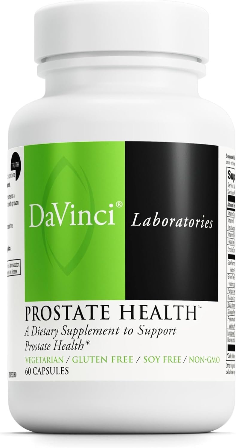 DAVINCI Labs Prostate Health – Helps to Support Prostate, Urinary & Men’s Health with Saw Palmetto, Zinc, Green Tea Extract & More* – 60 Vegetarian Capsules (30 Servings)