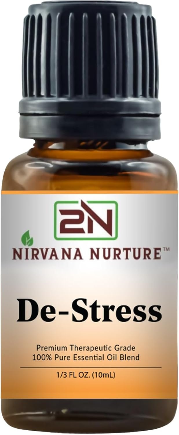 De Stress Blend 100% Pure Natural Premium Grade, Undiluted, Ease Stress, Aromatherapy, Mood Booster, Calm & Relax Mind