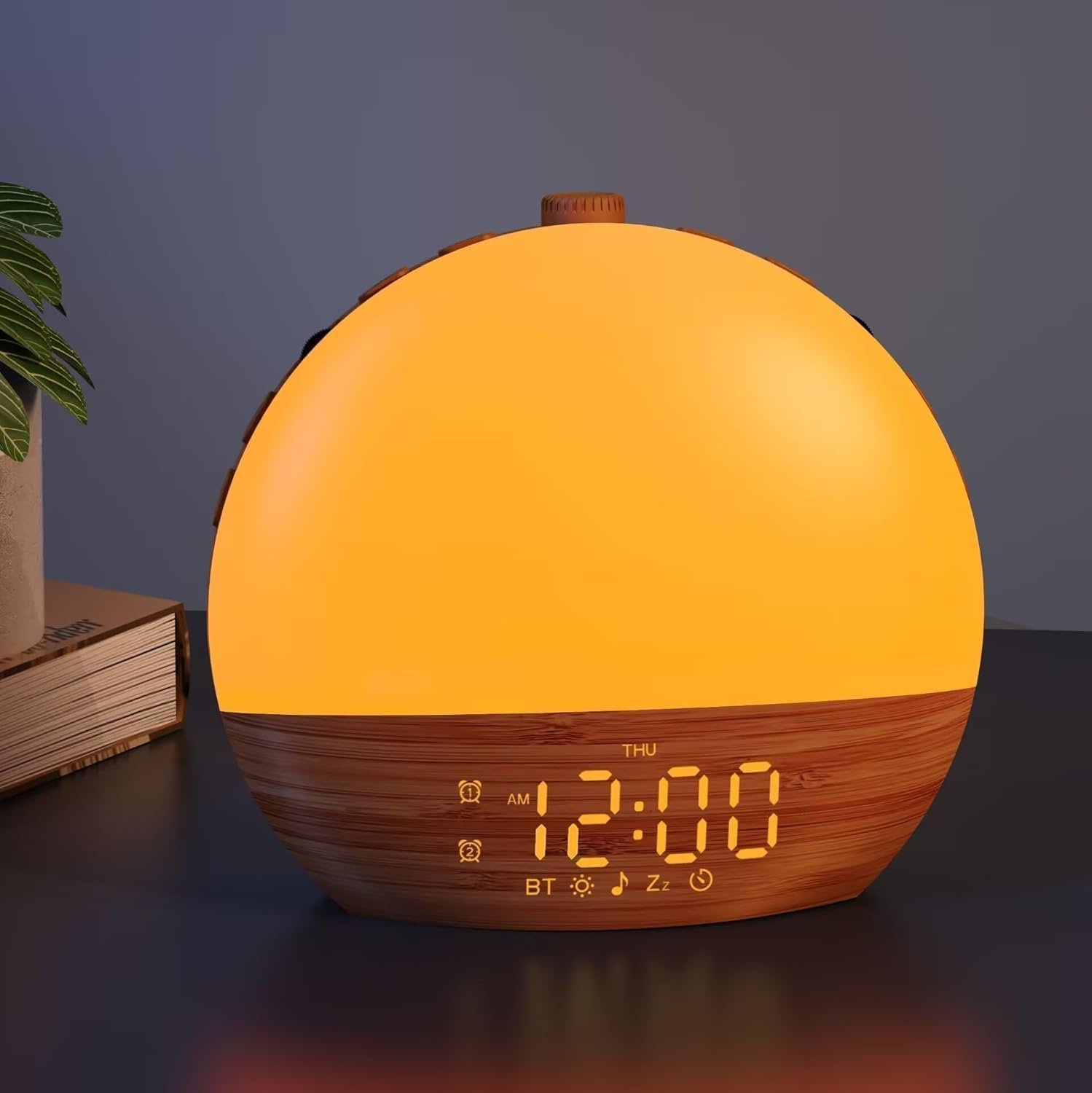 Sunrise Alarm Clock Wake-Up Light: 20-30min Gradual Sunrise Simulation | 95% Gentle Wake Rate & 3W Hi-Fi Speaker Distortion