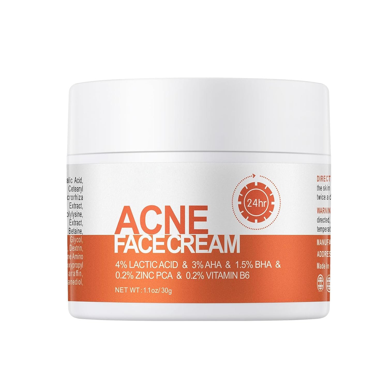 Acne Treatment for Face Hormonal Cystic Stubborn Acne Cream Back Butt Acne Spot Treatment for Teens Adults Moisturizer Pimple Rapid Clearing Cream for Breakouts Blemish Overnight 30g