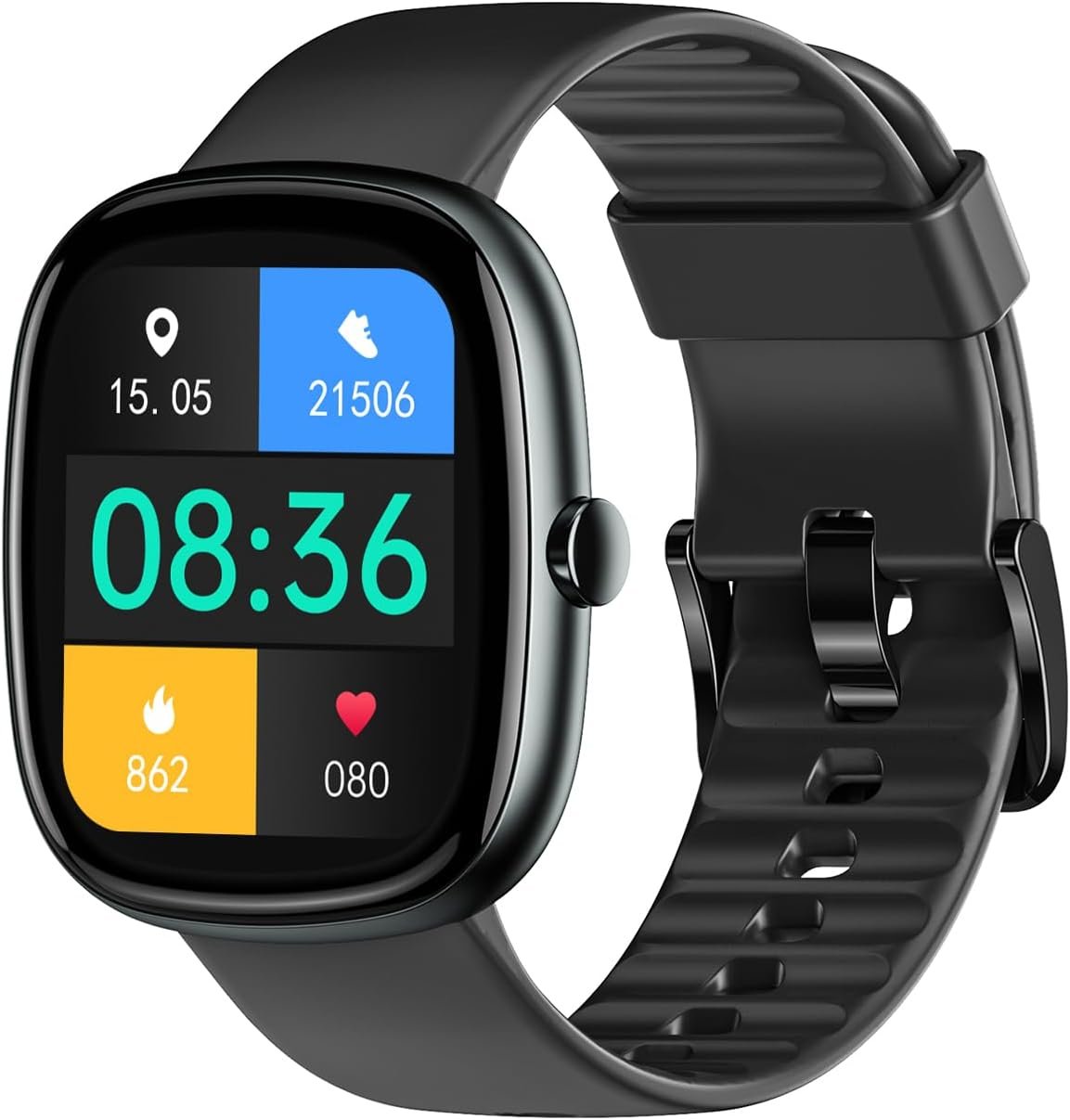 Fitness Tracker, No Bluetooth No APP/Phone Needed, 1.8″ Fitness Watch | Pedometer Watch for Men Women, Heart Rate/Blood Oxygen/Sleep Monitor, 100 Sports, Steps Counter Walking Running Waterproof