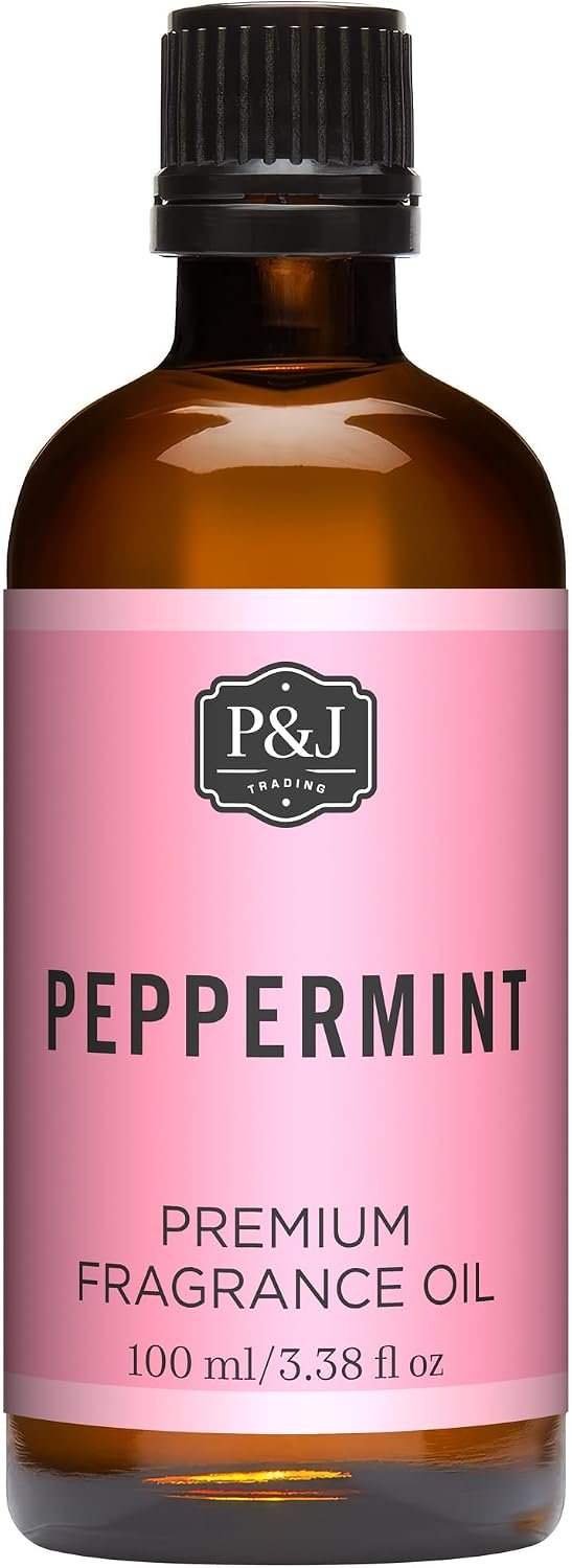 P&J Fragrance Oil | Peppermint Oil 100ml – Candle Scents for Candle Making, Freshie Scents, Soap Making Supplies, Diffuser Oil Scents