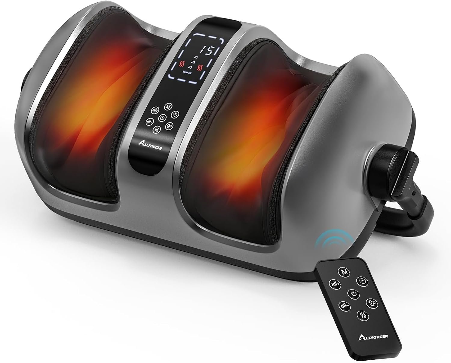 2026 Upgraded Foot Massager with Heat – Shiatsu Deep Kneading Machine for Plantar Fasciitis, Neuropathy & Circulation – 5 Intensities, 4 Modes – Ideal Gifts for Women & Men