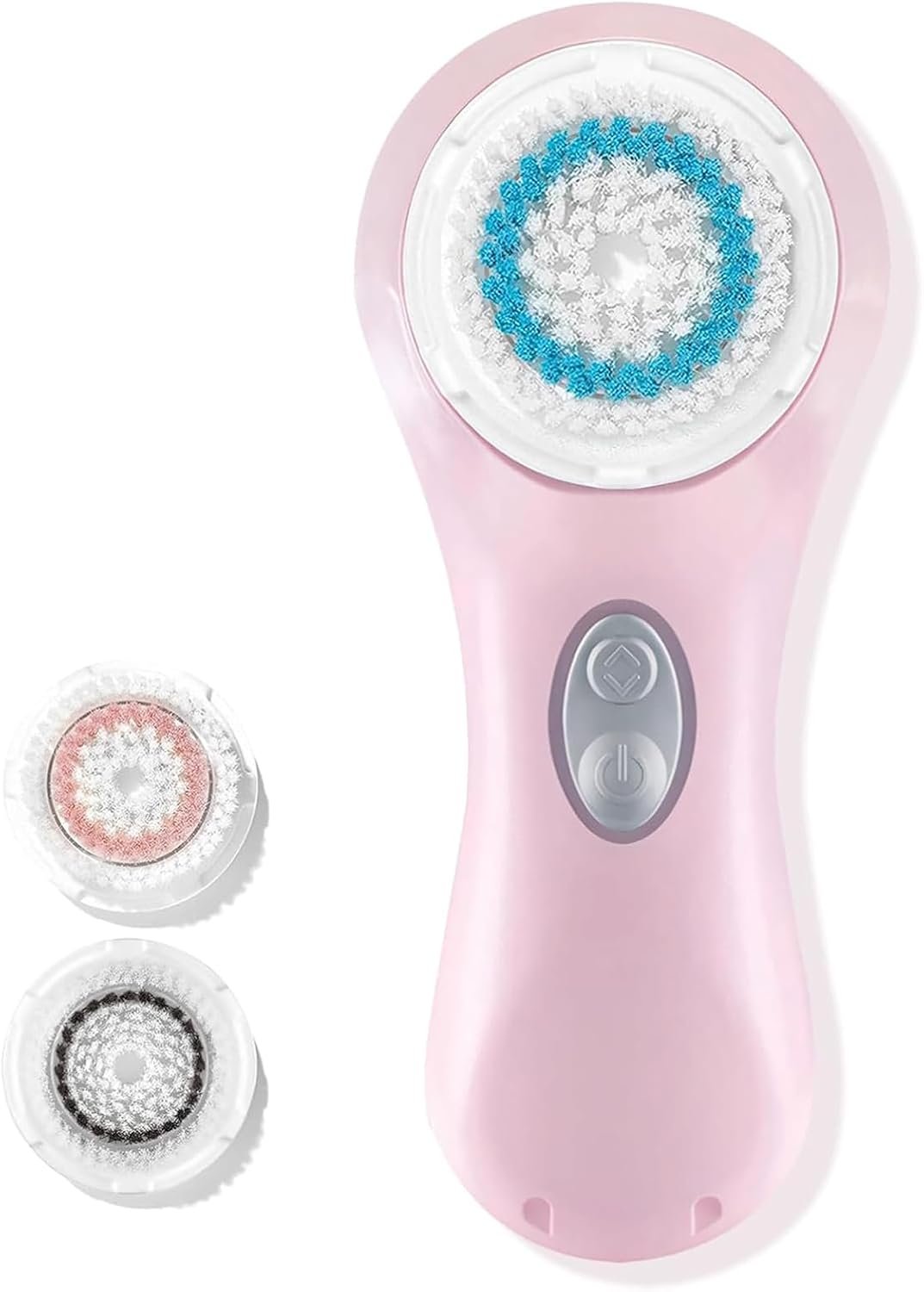 Microtree Electric Facial Cleansing Brush, Sonic Vibrating Rechargeable Face Scrubber Exfoliator, 2 Speeds for Gentle Clean, Face Wash Brush – No Rotation, Safe for All Skin Types