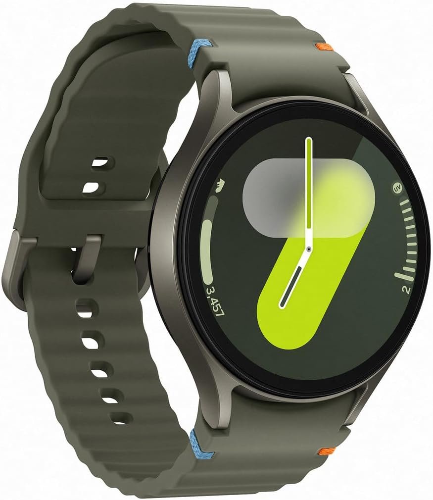 Samsung Galaxy Watch 7 | 44mm | AI Smartwatch w/ 1.5″ AMOLED, Wear OS 5, Wi-Fi, Bluetooth, Heart Rate, Sleep Apnea & GPS Fitness Tracker | International Model L310 | w/Fast Charger, Green