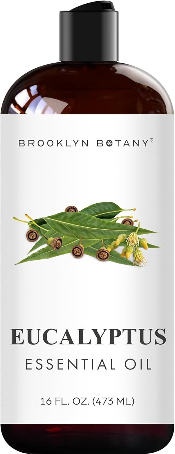 Brooklyn Botany Eucalyptus Essential Oil – Huge 16 Fl Oz – for Candle Making, Soap Making, Diffusers, and Aromatherapy