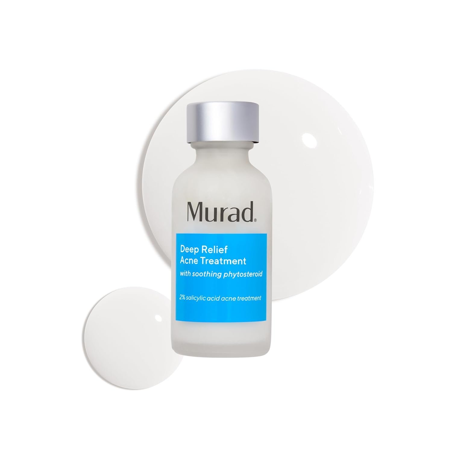 Murad Deep Relief Acne Spot Treatment – 2% Salicylic Acid – 1 Fl Oz | 2% Salicylic Acid patch-like liquid acne spot treatment targets deep, painful, hormonal acne fast. FSA/HSA eligible