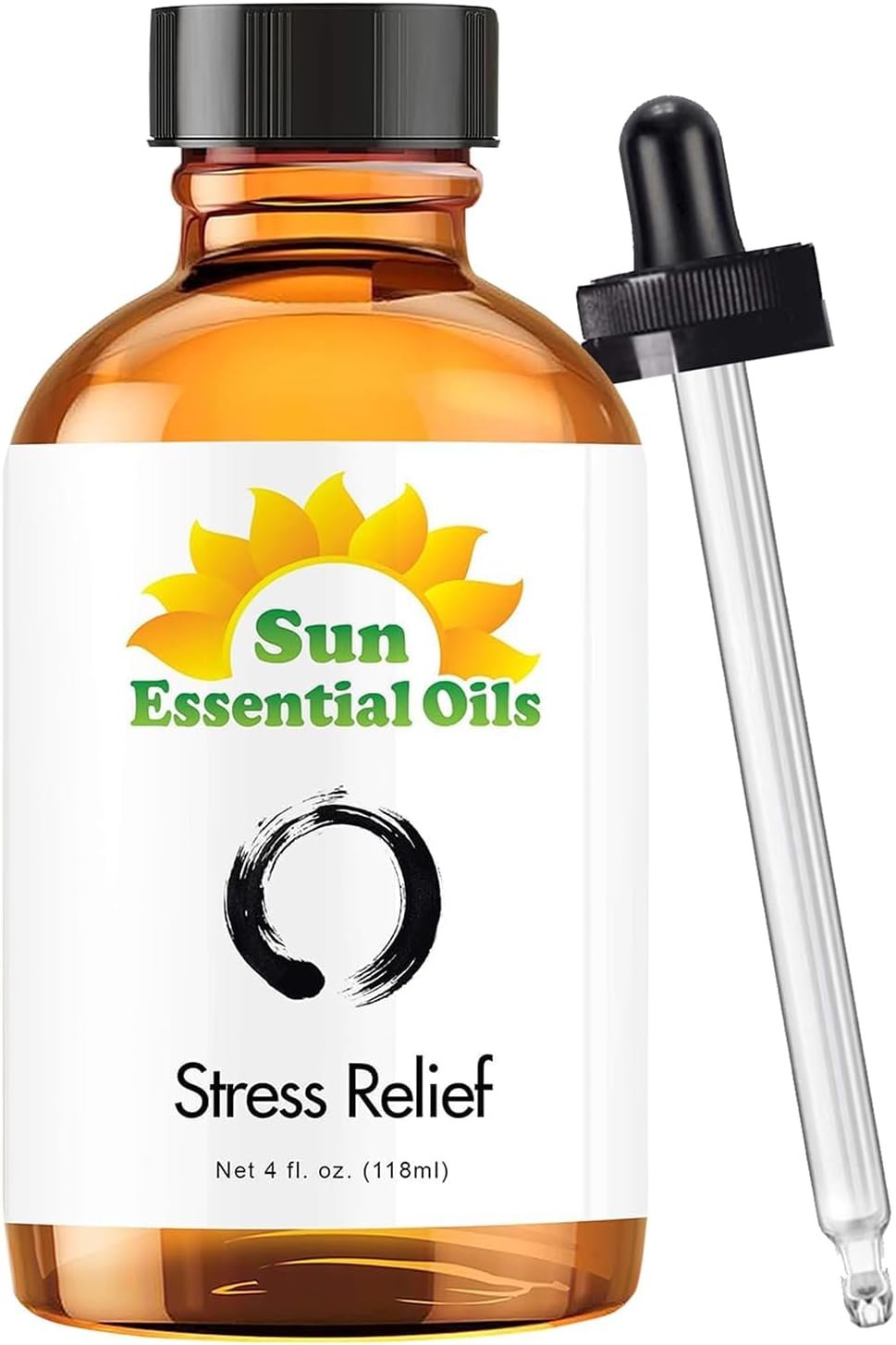 Sun Essential Oils – Stress Relief Blend Essential Oil (Huge 4 Ounce Bottle) Bulk – Calm Essential Oil