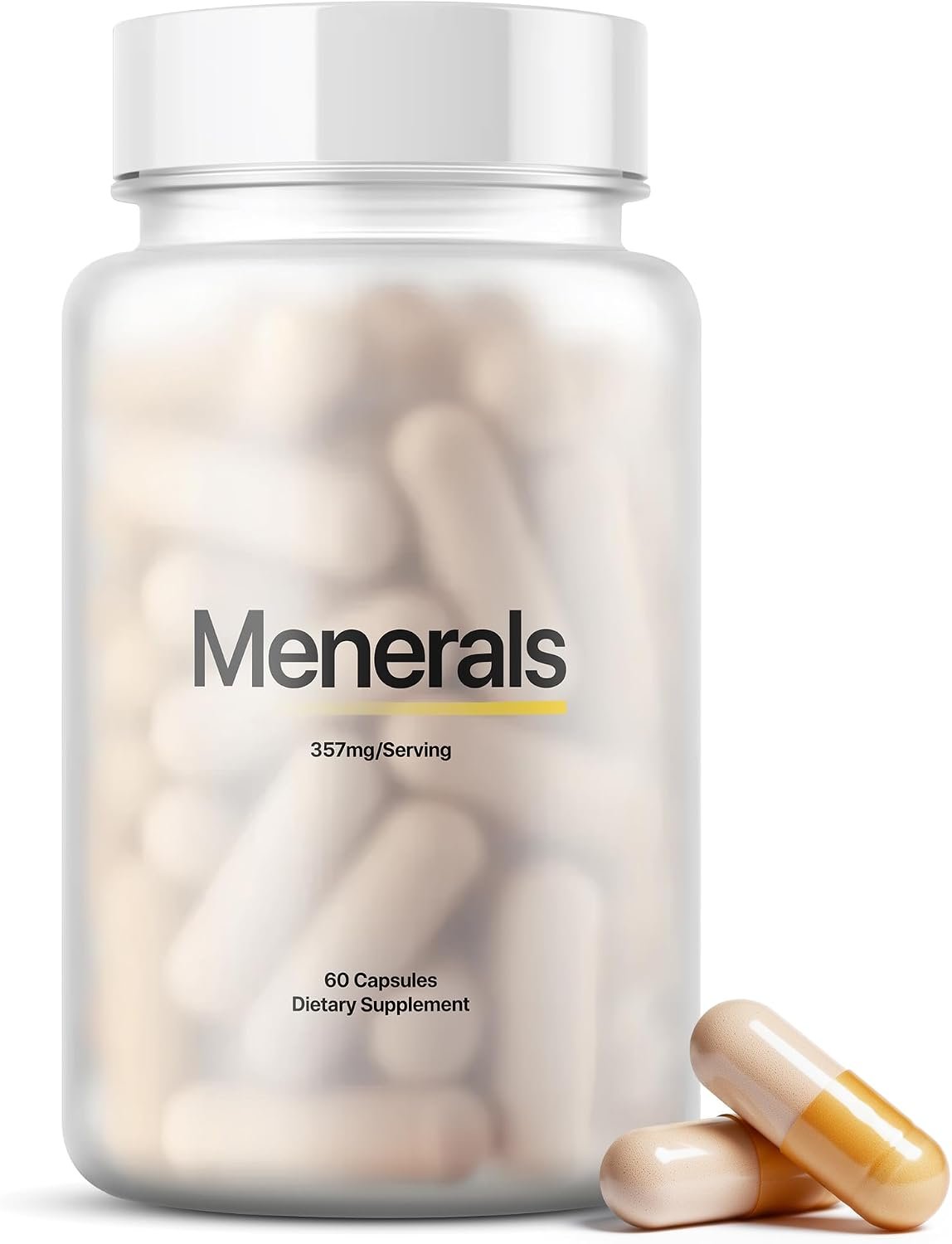 Menerals Mens Multivitamin, Trace Mineral Supplement with Fulvic Acid 60Ct | Fulvic Acid + Trace Mineral Complex, Rich American Soil, Supports Daily Energy Focus Vitality for Men