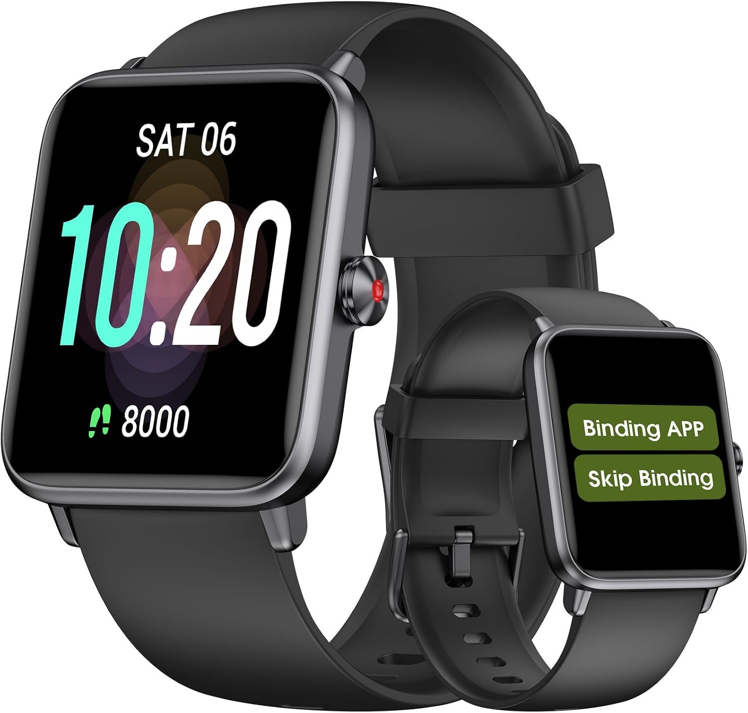 Pedometer Watch, No App No Phone Required, Senior Friendly, Step Counter | Heart Rate Monitor, Blood Oxygen Monitor, Sleep Tracker, Step Counter for Walking, Waterproof Smart Watches for Women Men
