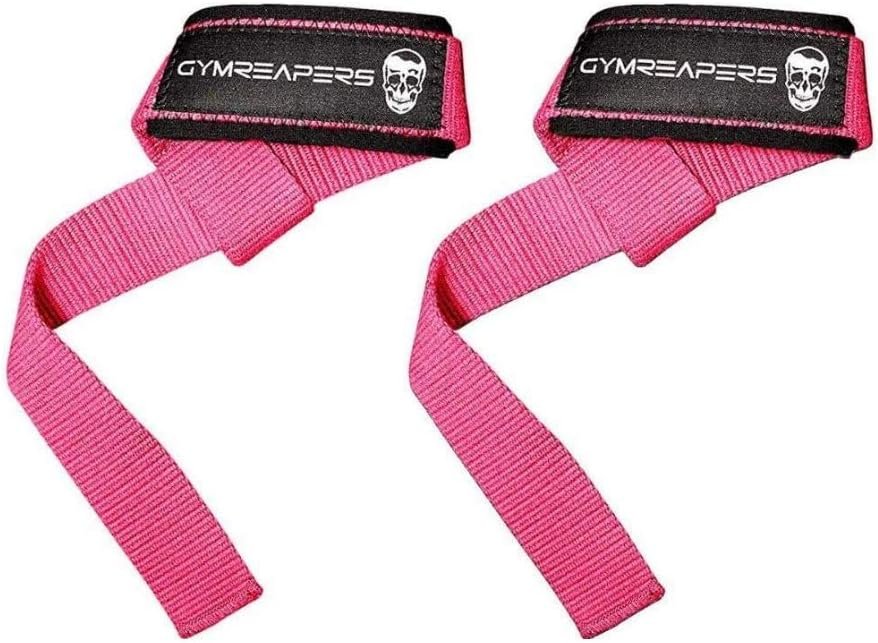 Gymreapers Lifting Wrist Straps for Weightlifting, Bodybuilding, Powerlifting, Strength Training, & Deadlifts – Padded Neoprene with 18 inch Cotton