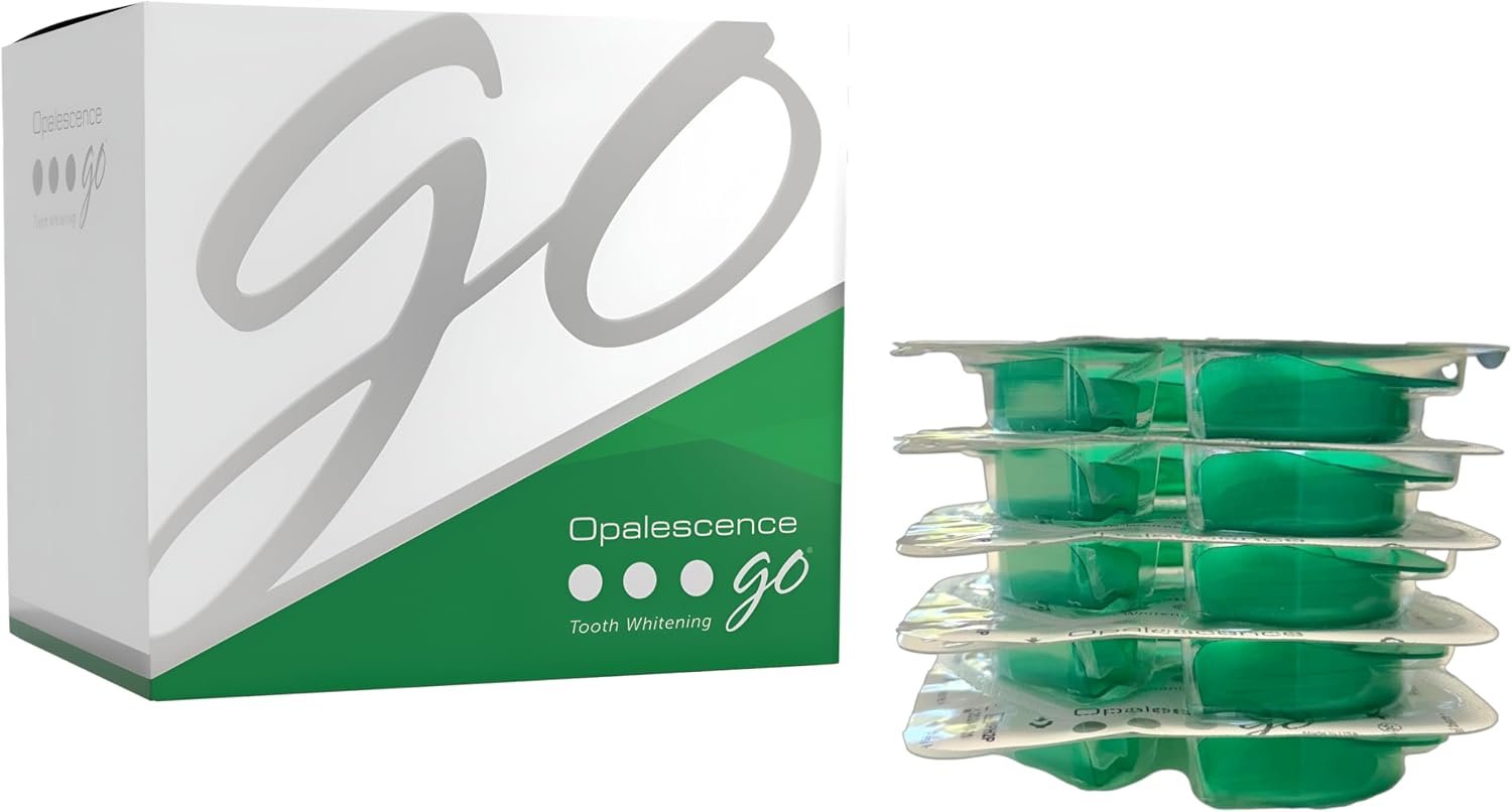 Opalescence Go Teeth Whitening Trays 15% Hydrogen Peroxide – Mint – 4648-1 | Fast Results (1 Packs / 4 Treatments) Dentist Developed – Low Sensitivity – Gentle on Enamel – by Ultradent Products USA