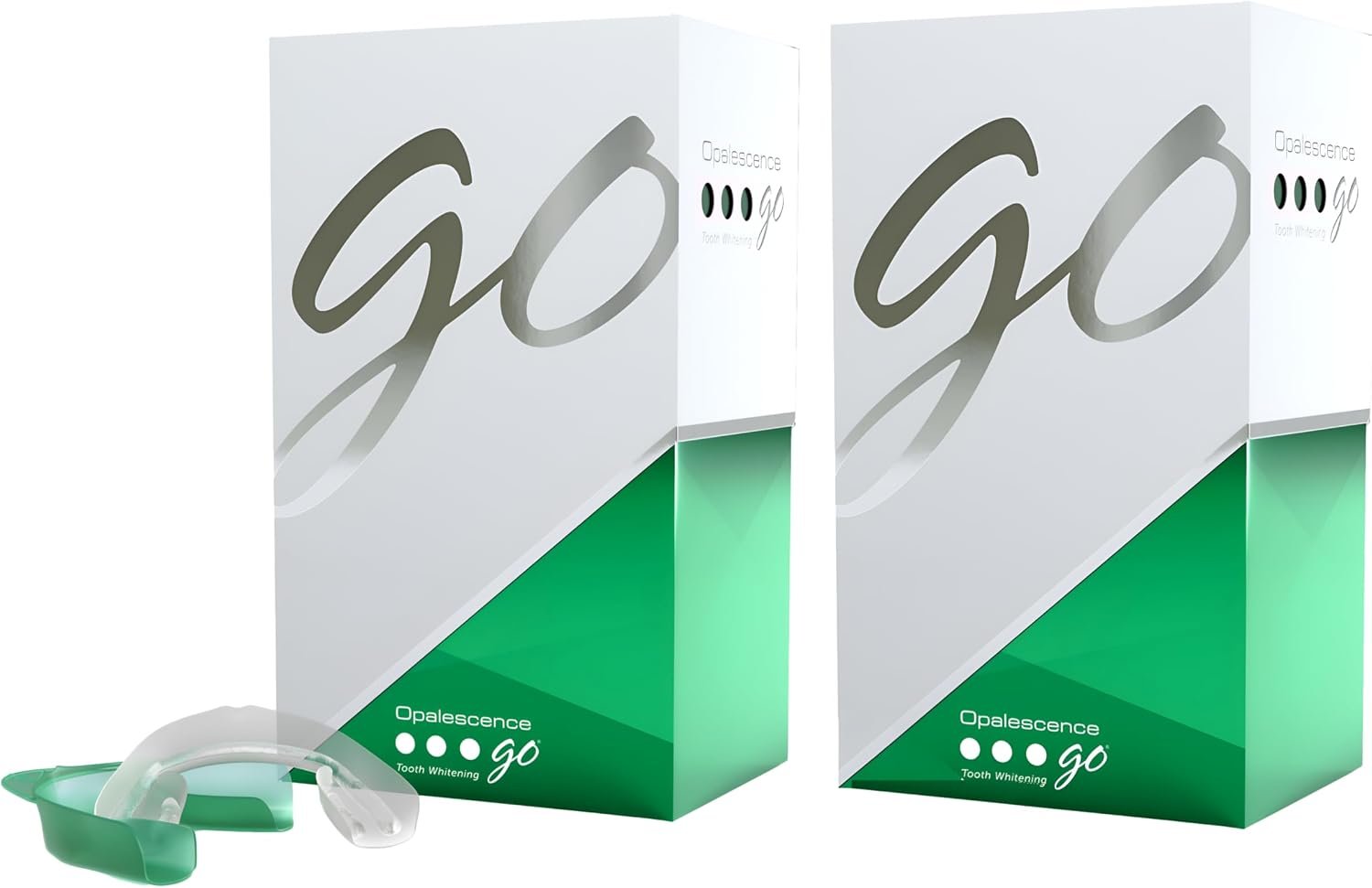 Opalescence Go Teeth Whitening Trays Prefilled 15% Gel – 5194-2 | Hydrogen Peroxide – Teeth Whitening Kit -Mint – Developed by Dentist – UltraFit Trays (2 Packs / 10 Treatments Each)