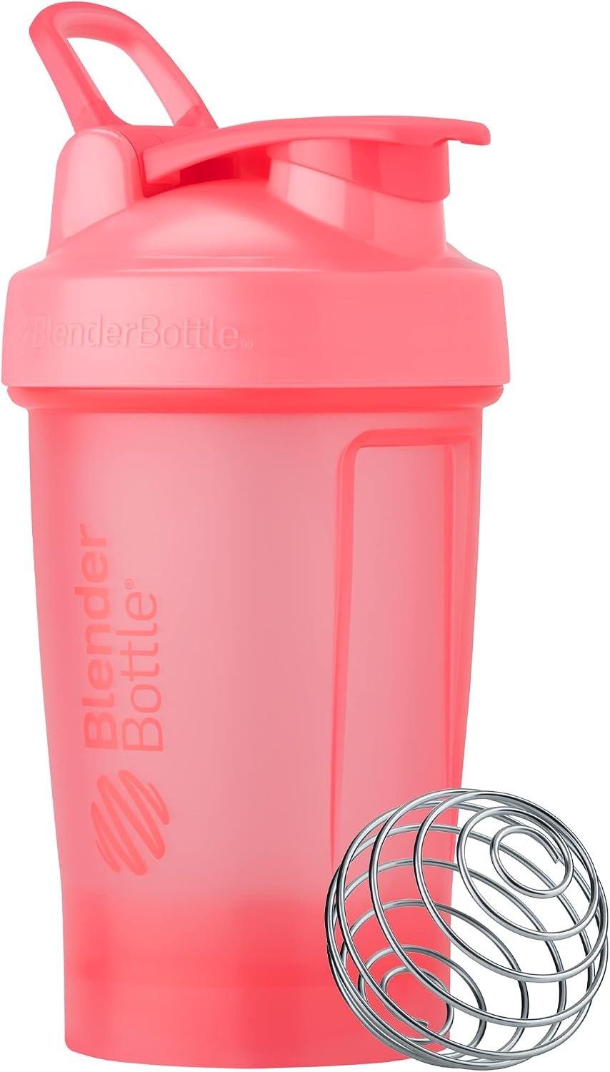 BlenderBottle Classic V2 Plastic Shaker Bottle 20 oz Light Pink