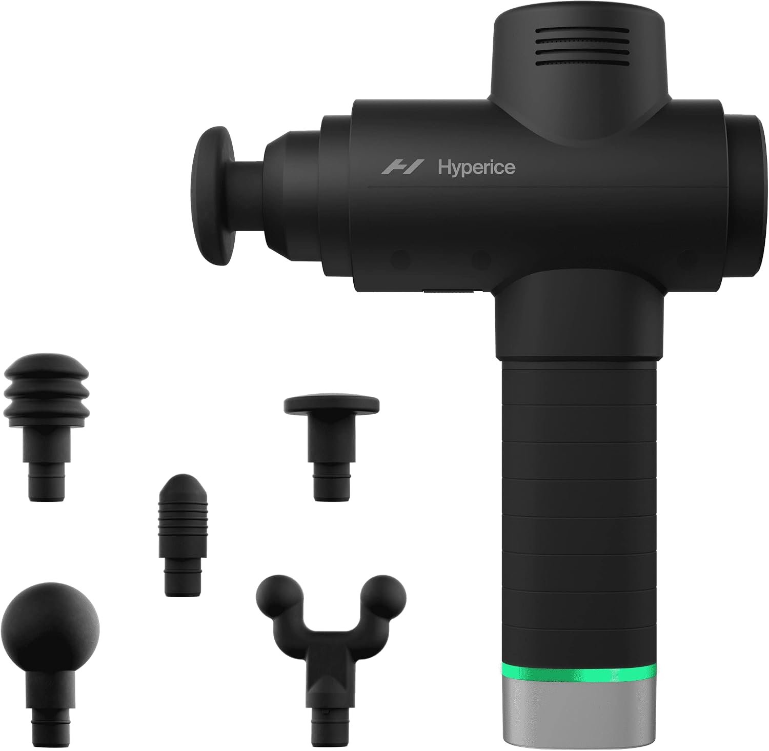 Hyperice Hypervolt 2 Pro – Featuring Quiet Glide Technology – Handheld Percussion Massage Gun – 5 Speeds, 5 Interchangeable Heads – Helps Relieve Sore Muscles and Stiffness