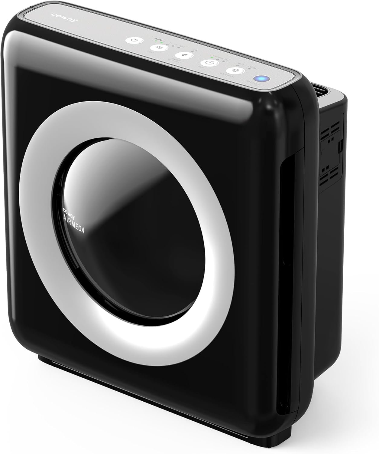 COWAY Air Purifier for Home Up to 1,748ft², HEPA Filter for Smoke, Allergies, Pet Dander, Odor, Air Quality Monitor, Auto&Eco Mode, Timer, Filter Indicator, 3yr Warranty, Mighty AP-1512HH, Black
