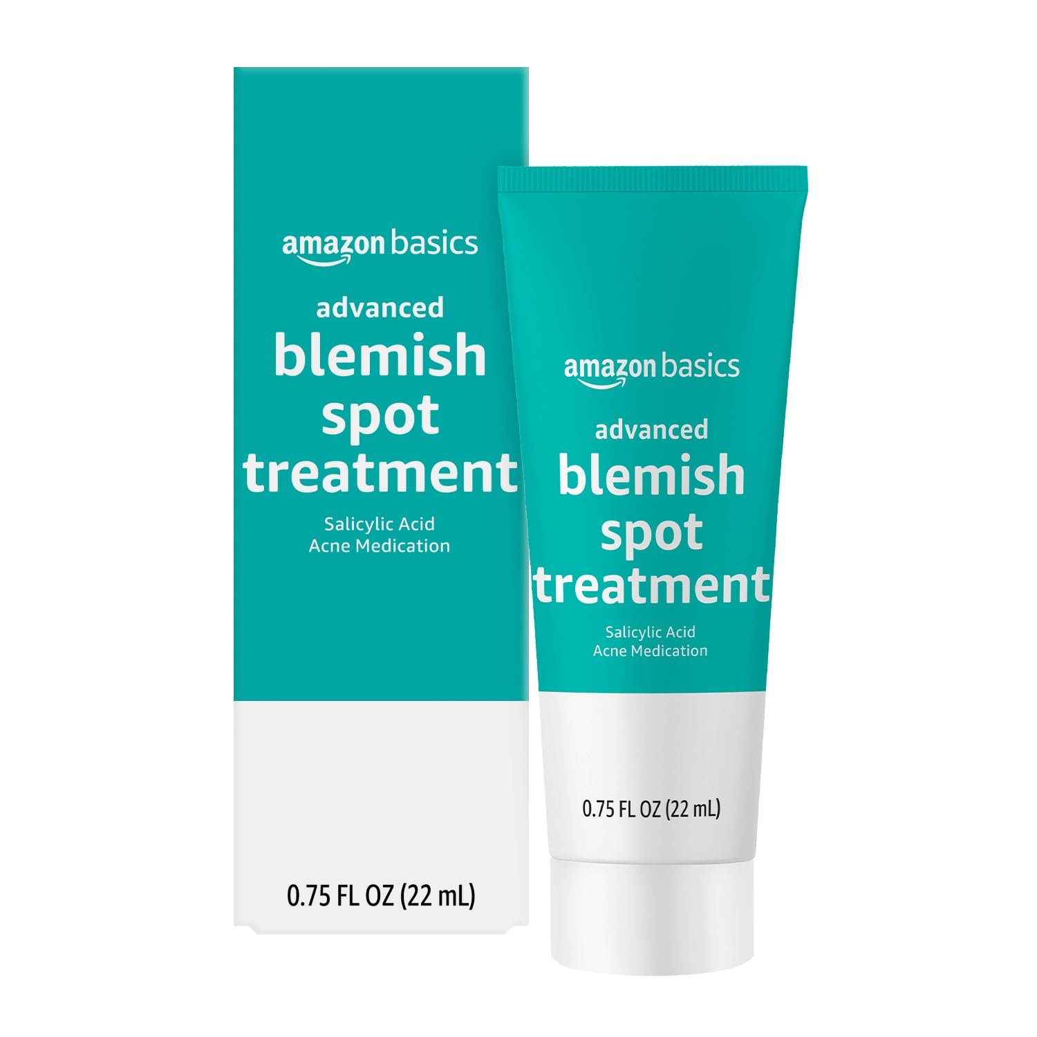 Amazon Basics Advanced Acne Spot Treatment with 2% Salicylic Acid Medication, Blemish Treatment, 0.75 Fluid Ounces, 1-Pack