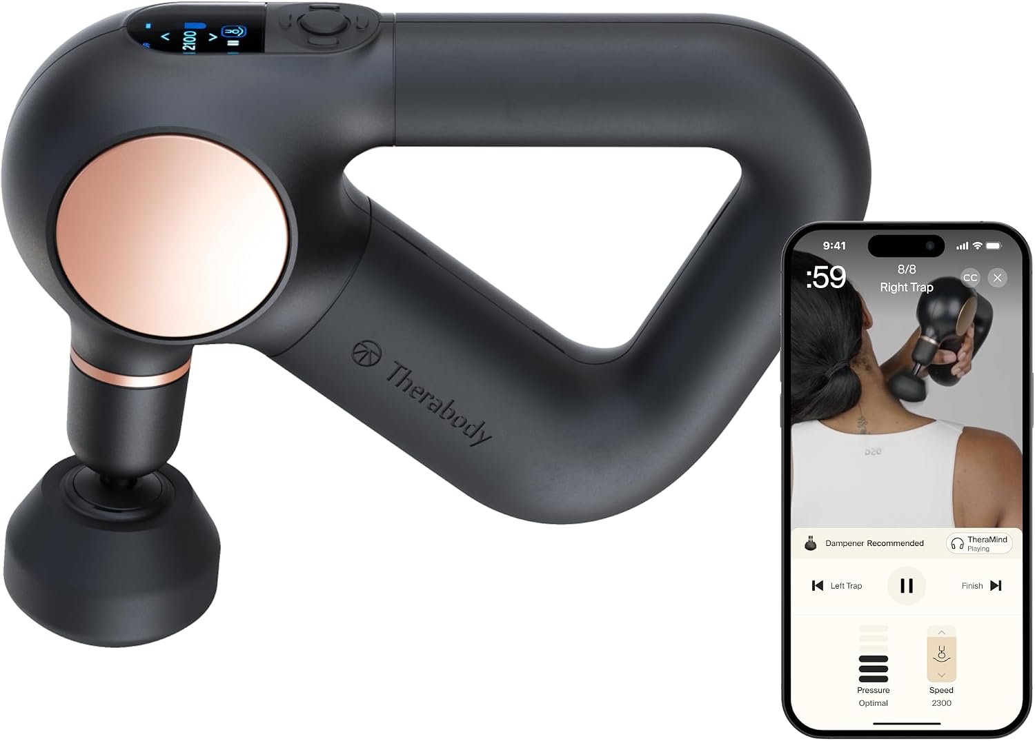 TheraGun Sense (1st Generation) by Therabody – Deep Tissue Massage Gun with Preloaded Routines for Stress Relief, Pain Relief & Muscle Soreness in Neck, Back, Leg, Knee, and Shoulder (Black)