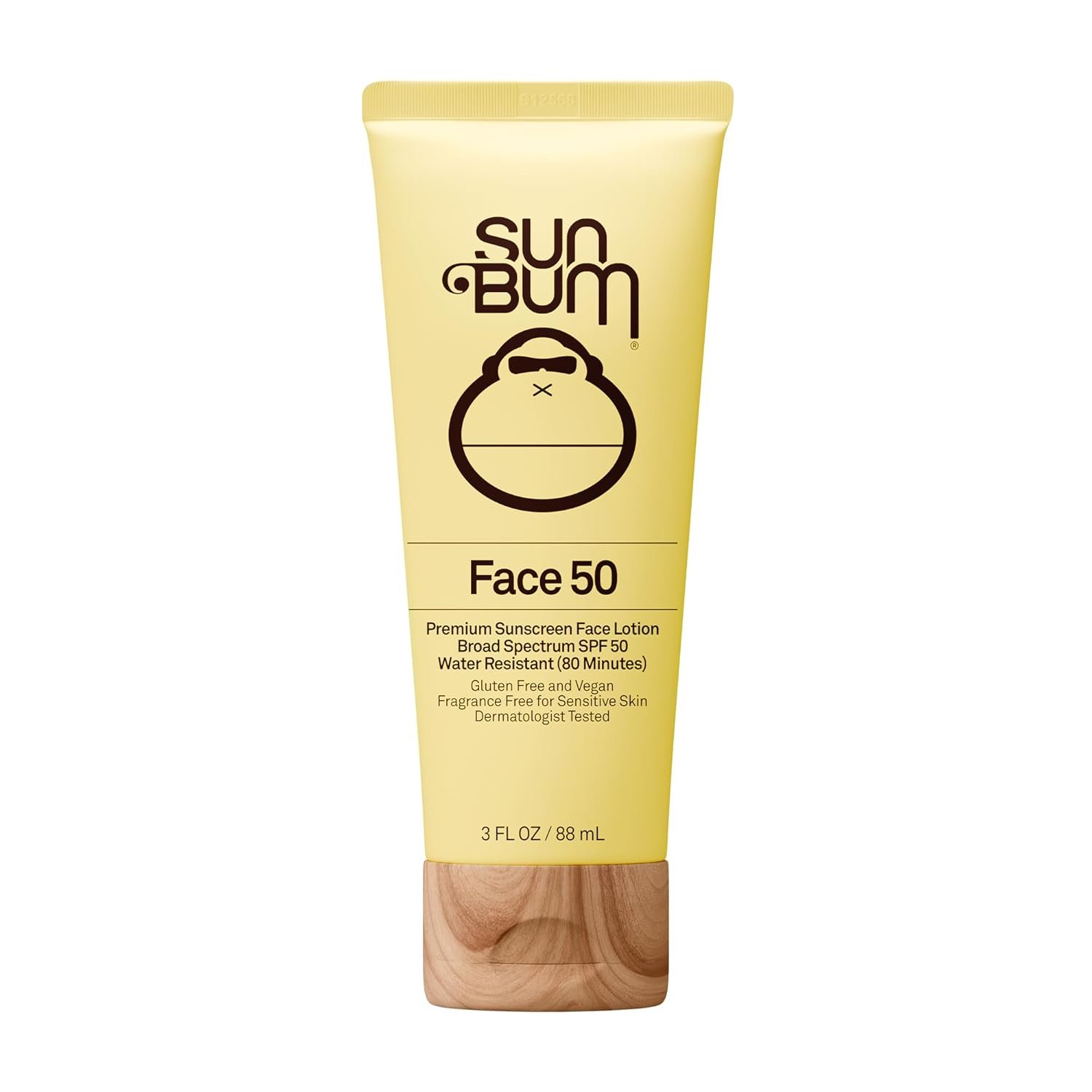 Sun Bum Original SPF 50 Sunscreen Face Lotion – Broad Spectrum Moisturizing Facial Sunscreen with Vitamin E – Travel Size – 3 oz